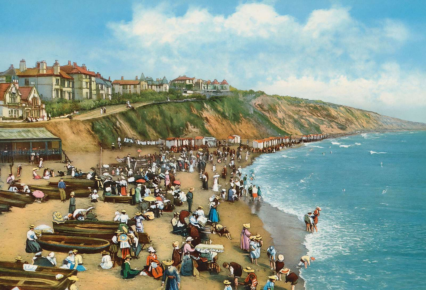 From the Pier Looking East Bournemouth in 1904 Vintage Print (7 Sizes)