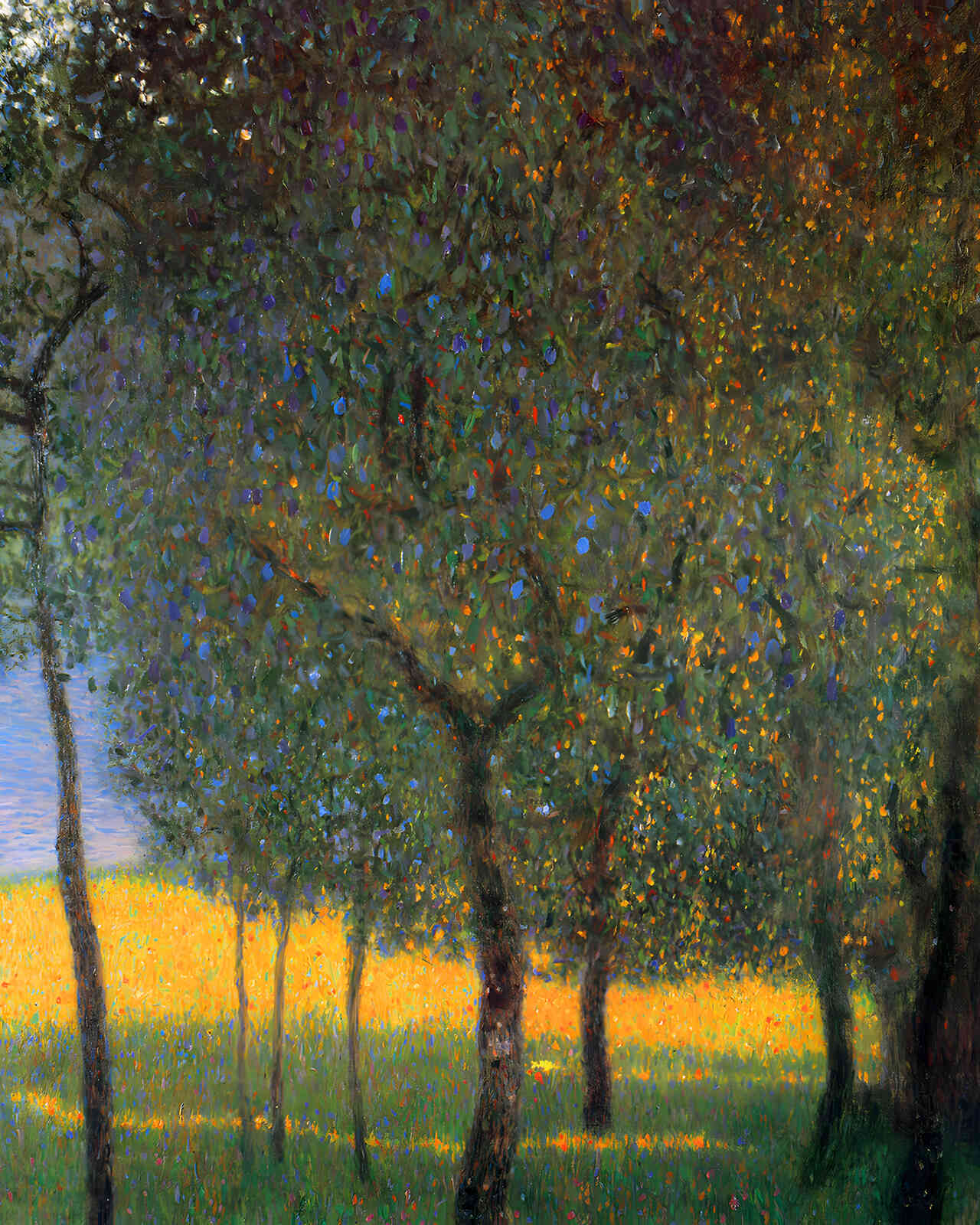 Fruit Trees 1901 Painting by Gustav Klimt 8x10" Art Print