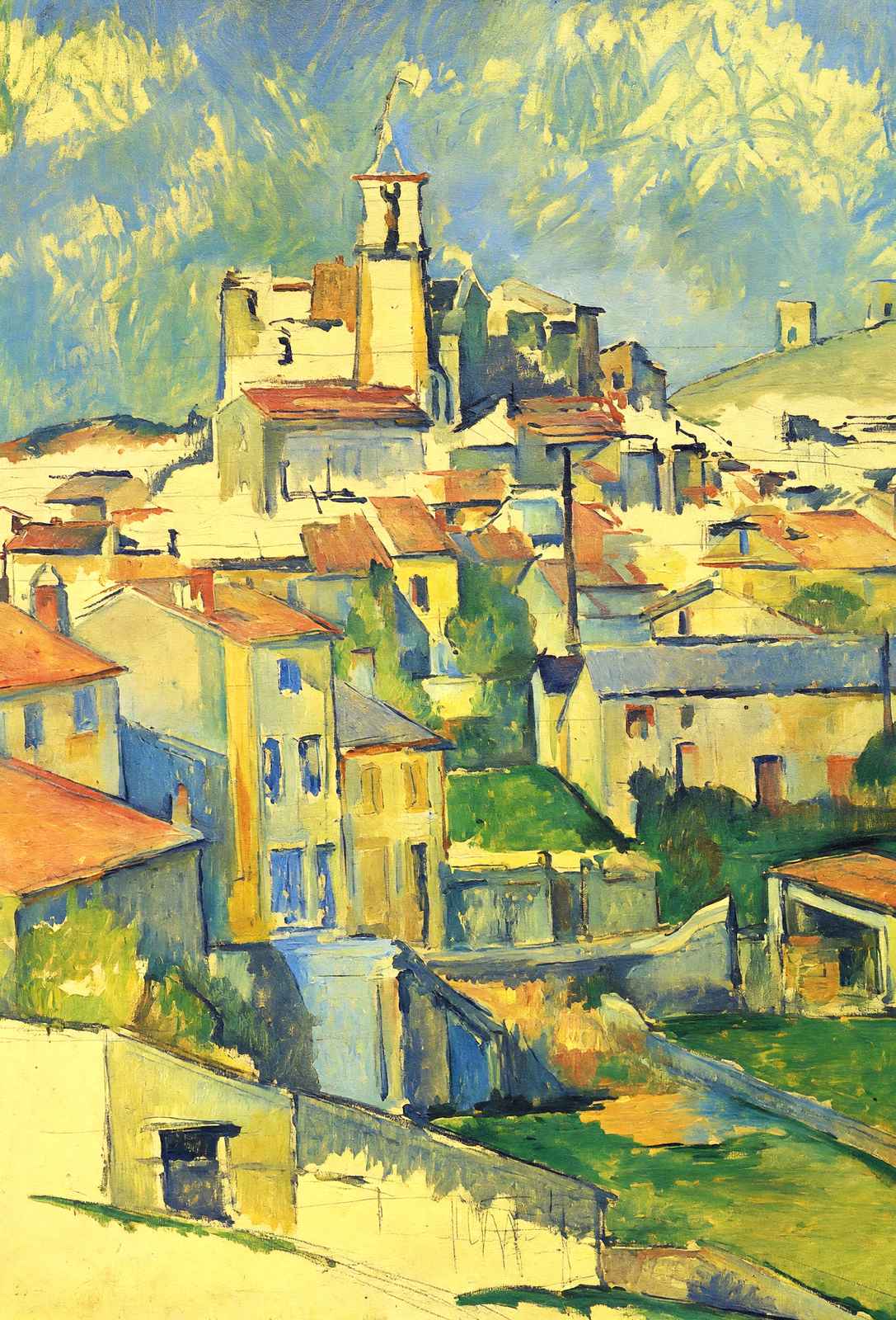 Gardanne 1886 Painting by Paul Cezanne Art Print (6 Sizes) - High Quality