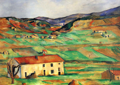 Gardanne Art Print 1890 Painting by Paul Cezanne (6 Sizes) - Acid Free