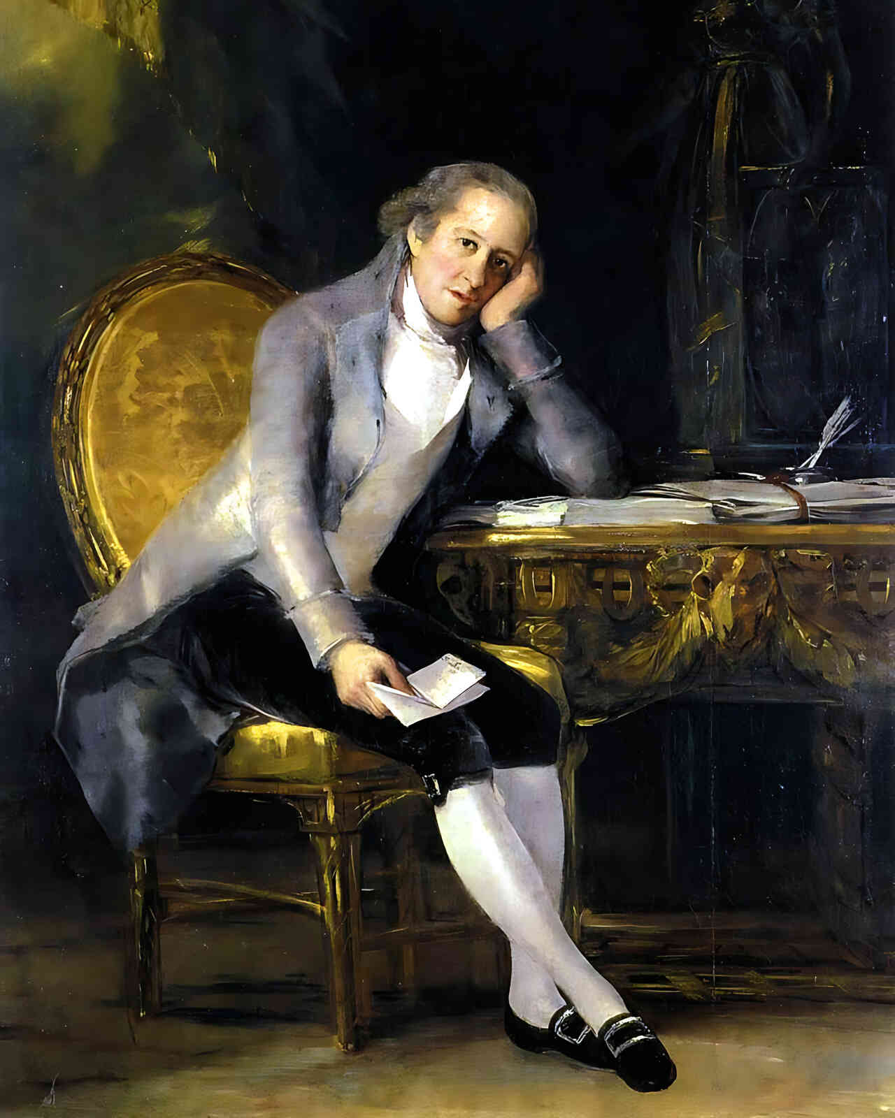 Gaspar Melchor De Jovellanos Painting by Francisco Goya 8x10" Art Print