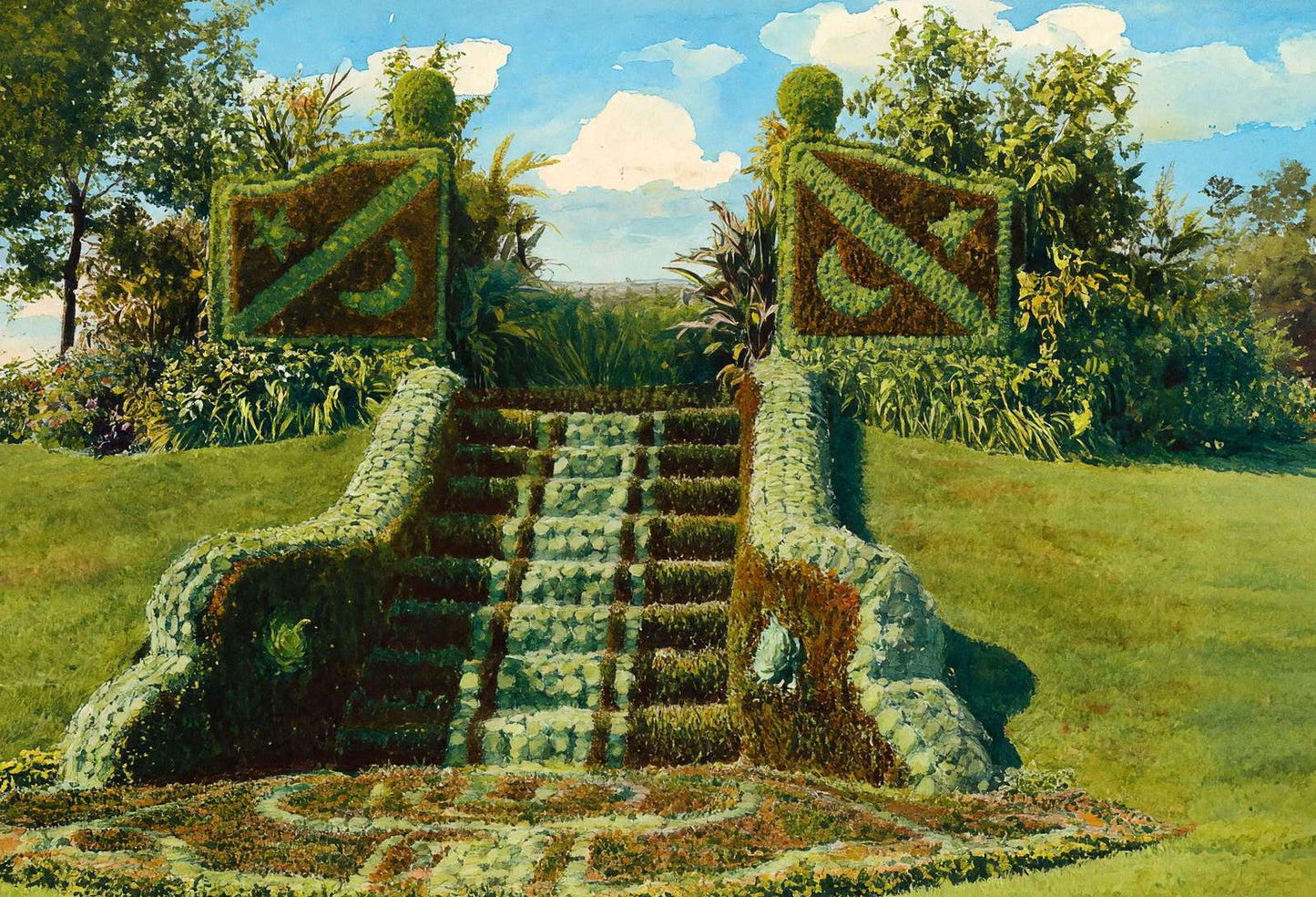 The Gates Ajar Como Park St Paul in 1906 Art Print (7 Sizes) - Premium Print