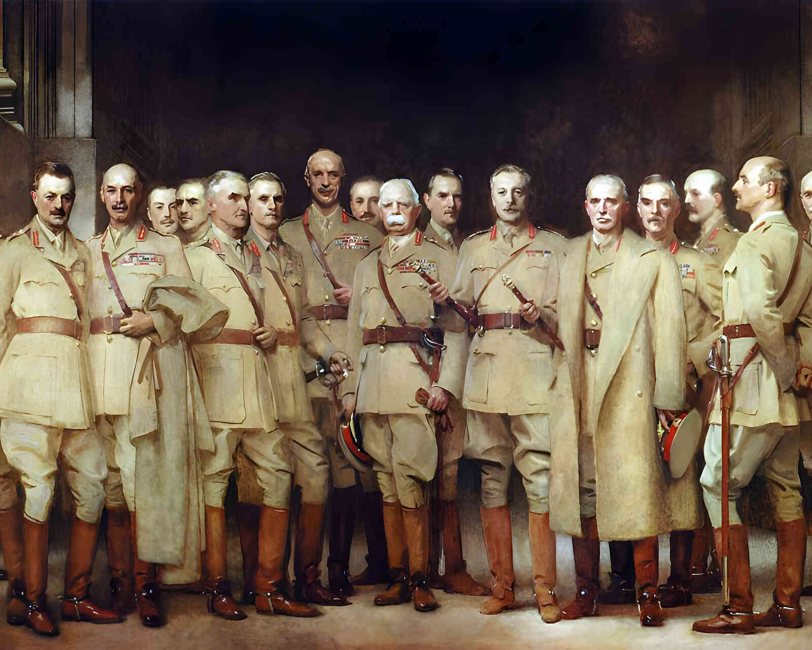 General Officers of World War I 1922 Painting by John Singer Sargent 8x10" Art Print