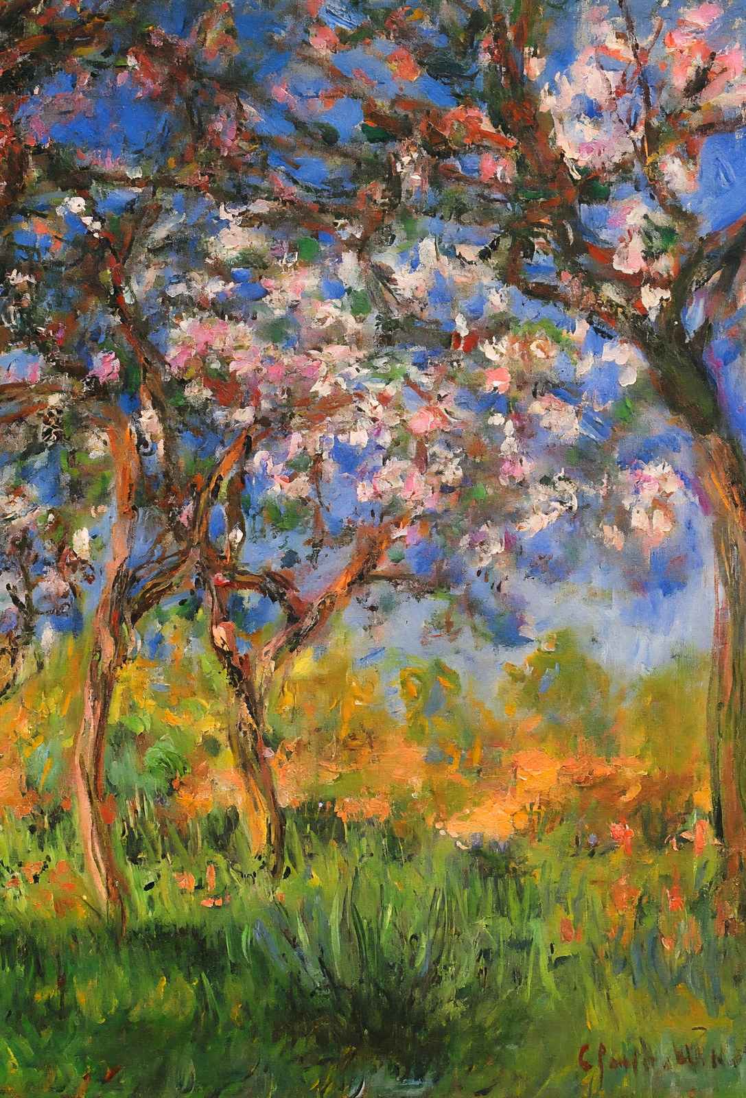 Giverny in Springtime Art Print 1899 Painting by Claude Monet (6 Sizes)