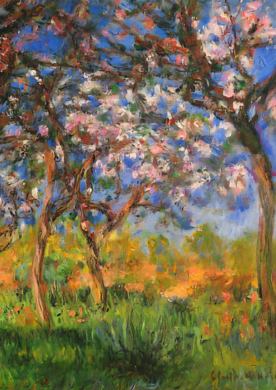 Giverny in Springtime Art Print 1899 Painting by Claude Monet (6 Sizes)