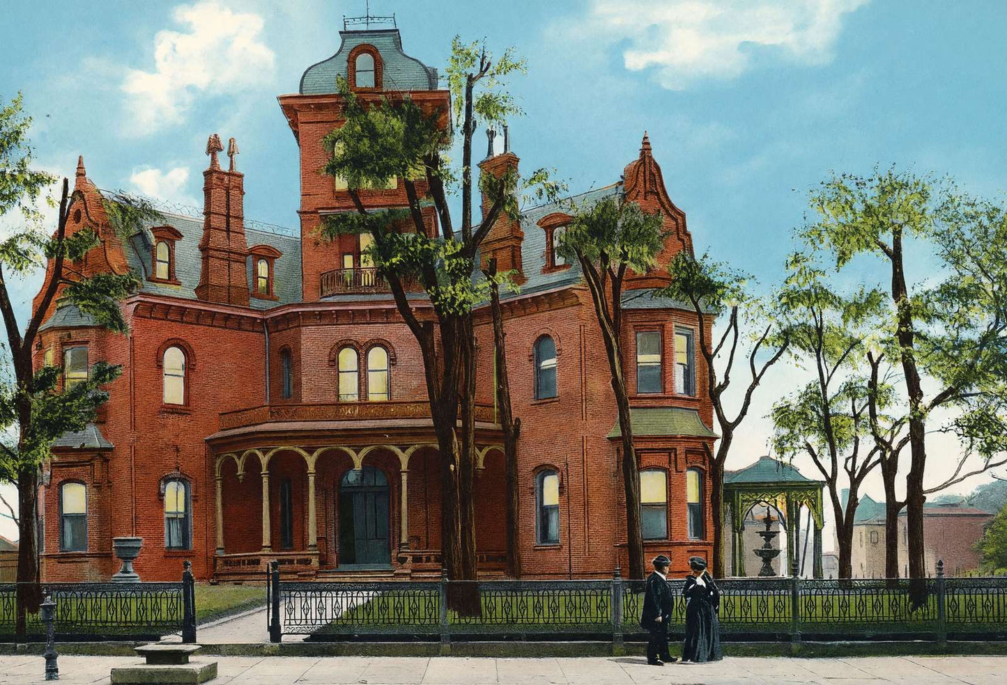 Governor's Mansion Atlanta in 1906 Vintage Print (7 Sizes) - High Quality