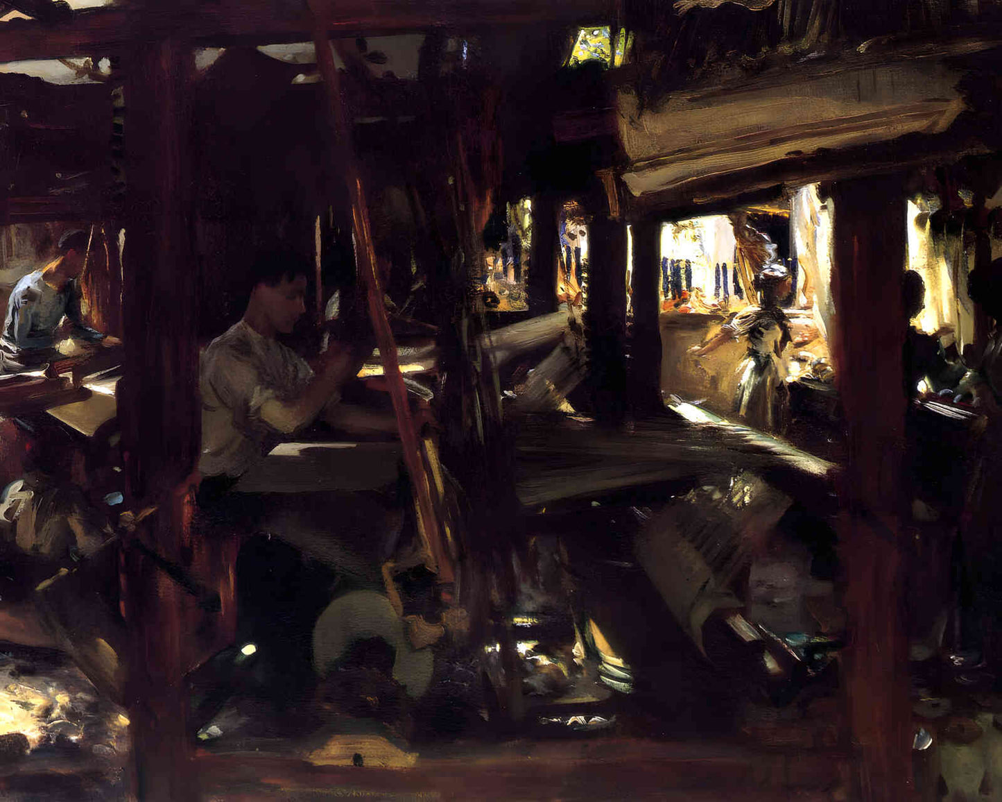 Granada. the Weavers 1912 Painting by John Singer Sargent 8x10" Art Print
