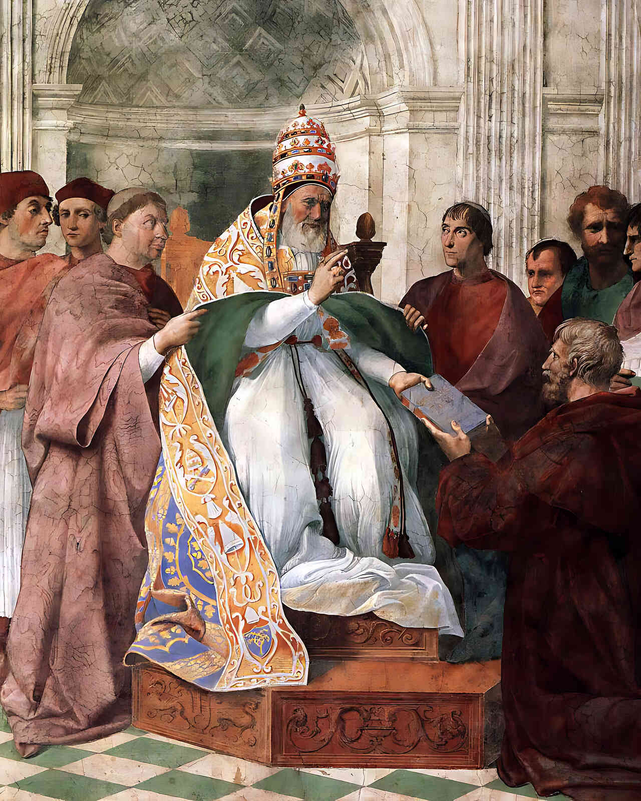 Gregory Ix Approving the Decretals Painting by Raphael 8x10" Art Print