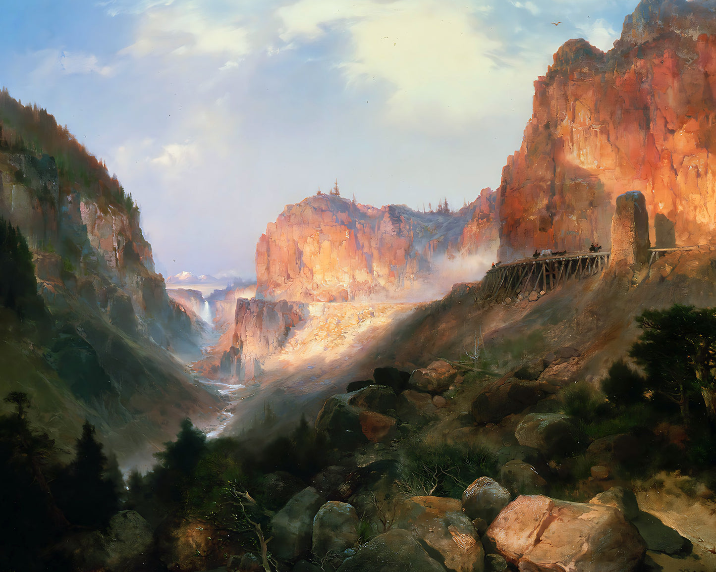 Golden Gate, Yellowstone National Park by Thomas Moran 8x10" Art Print