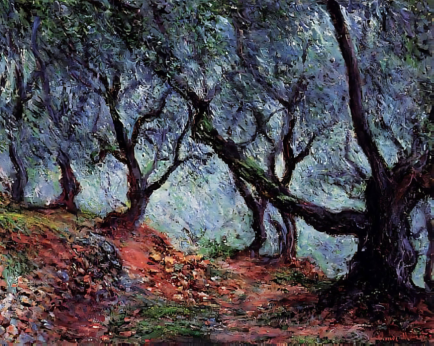 Grove of Olive Trees in Bordighera Painting by Claude Monet 8x10" Art Print