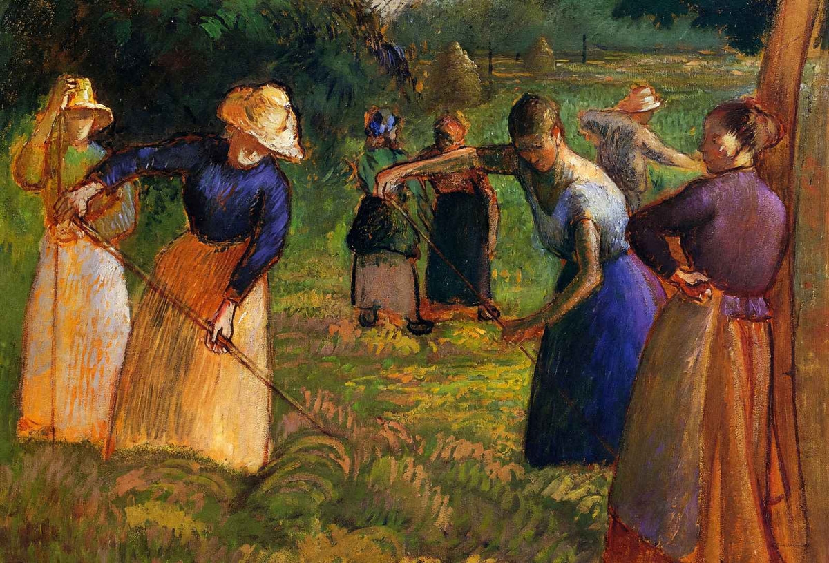 Haymaking in Eragny Art Print 1901 Painting by Camille Pissarro (6 Sizes)