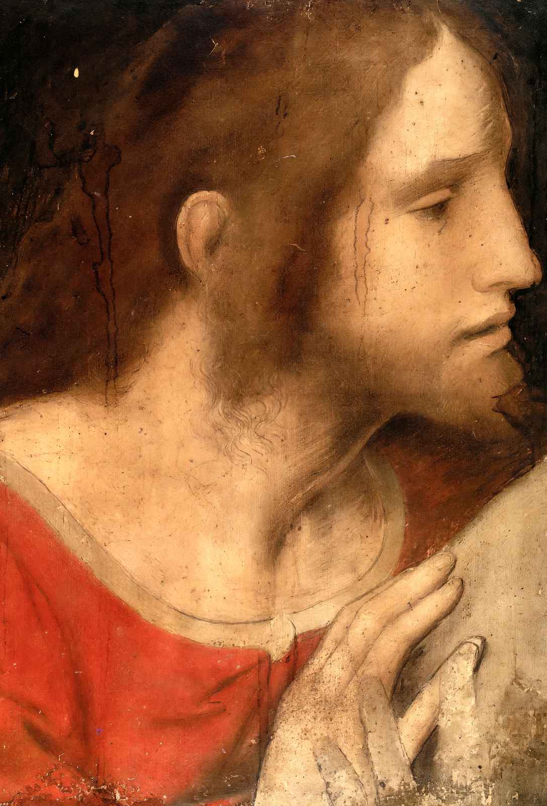 Head of St. James the Less 1495 by Leonardo da Vinci Art Print (6 Sizes)