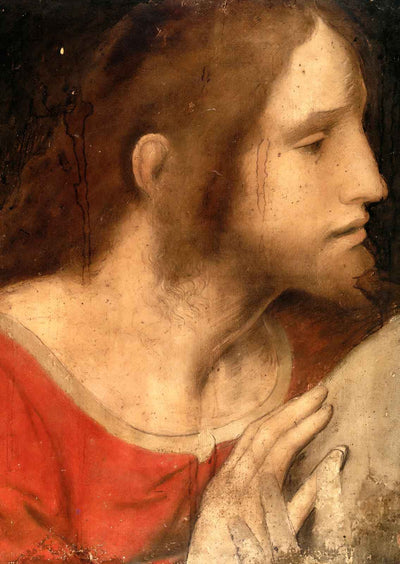 Head of St. James the Less 1495 by Leonardo da Vinci Art Print (6 Sizes)