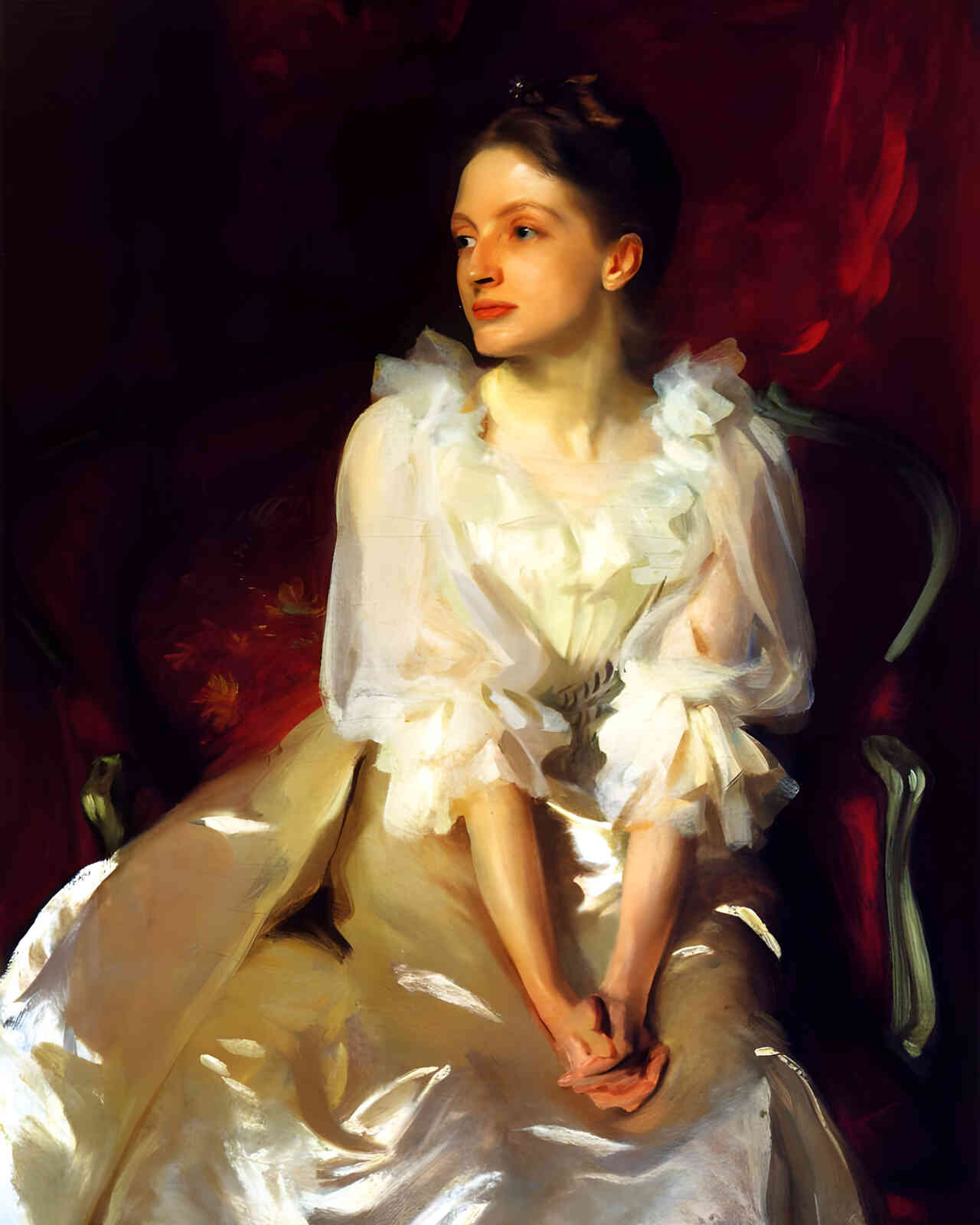 Helen Dunham 1892 Painting by John Singer Sargent 8x10" Art Print