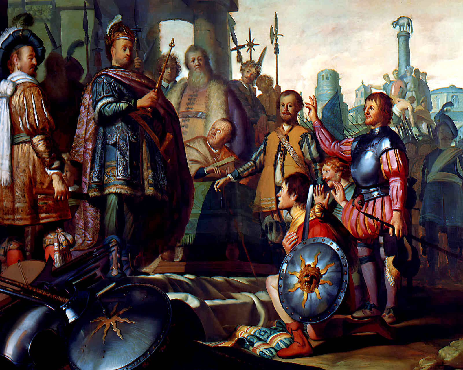 History Painting Painting by Rembrandt 8x10" Art Print (Premium Print)