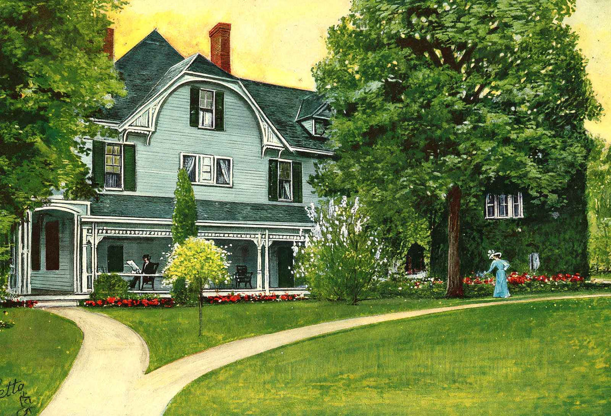 Garfield Home Mentor Ohio Vintage Print (7 Sizes) - Premium Print