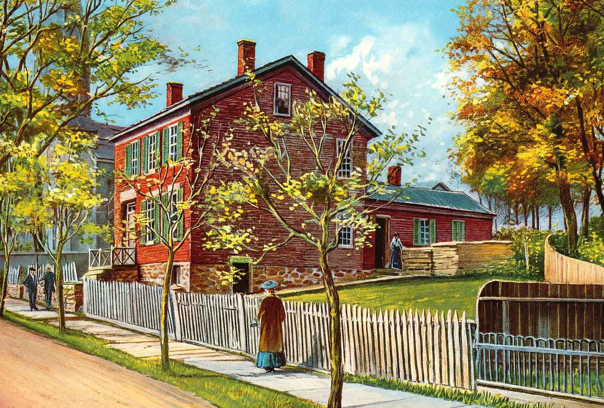 Ulysses S Grant Home Galena Illinois Vintage Print (7 Sizes) - Restored