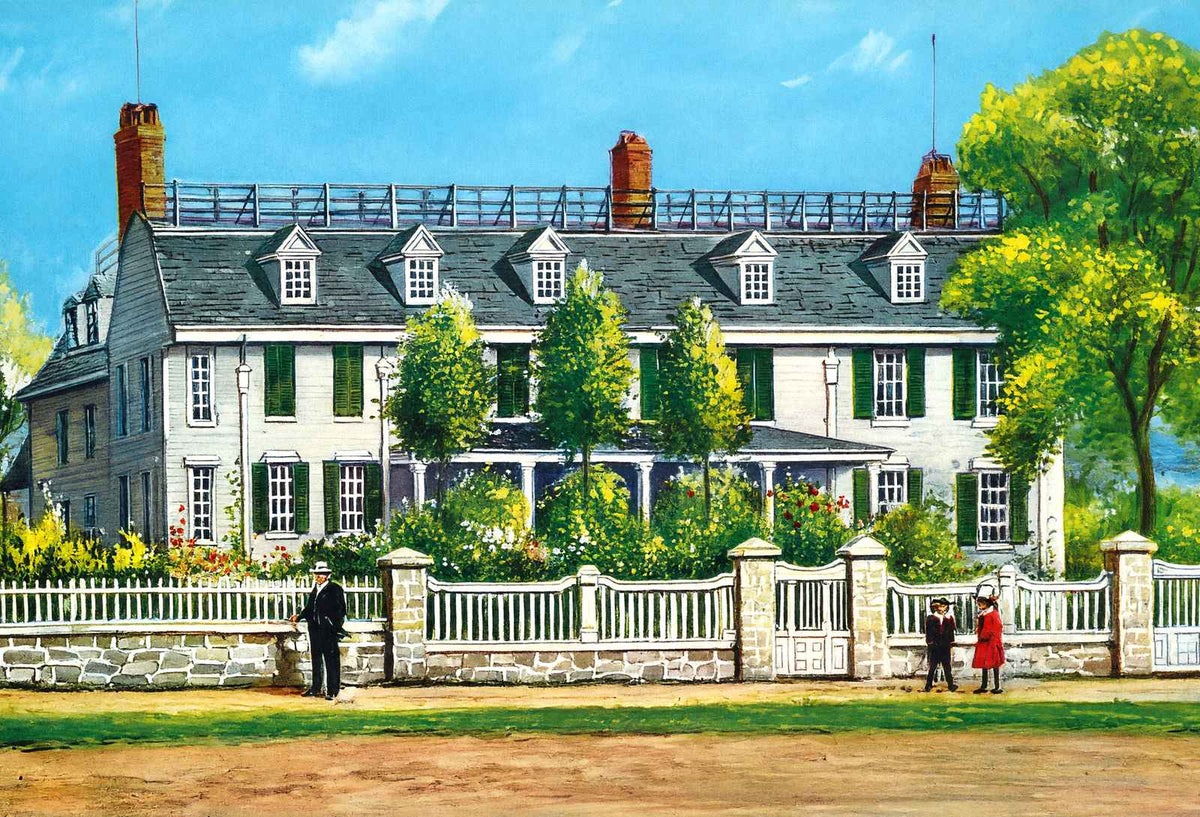 Home of John Quincy Adams Quincy MA Vintage Print (7 Sizes) - Restored