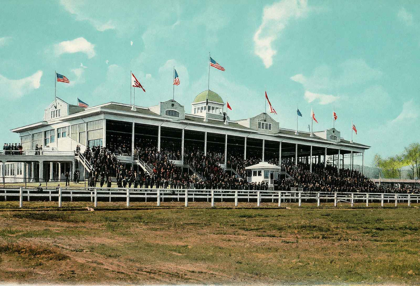 Oak Lawn Race Track Hot Springs AR in 1906 Vintage Print (7 Sizes)