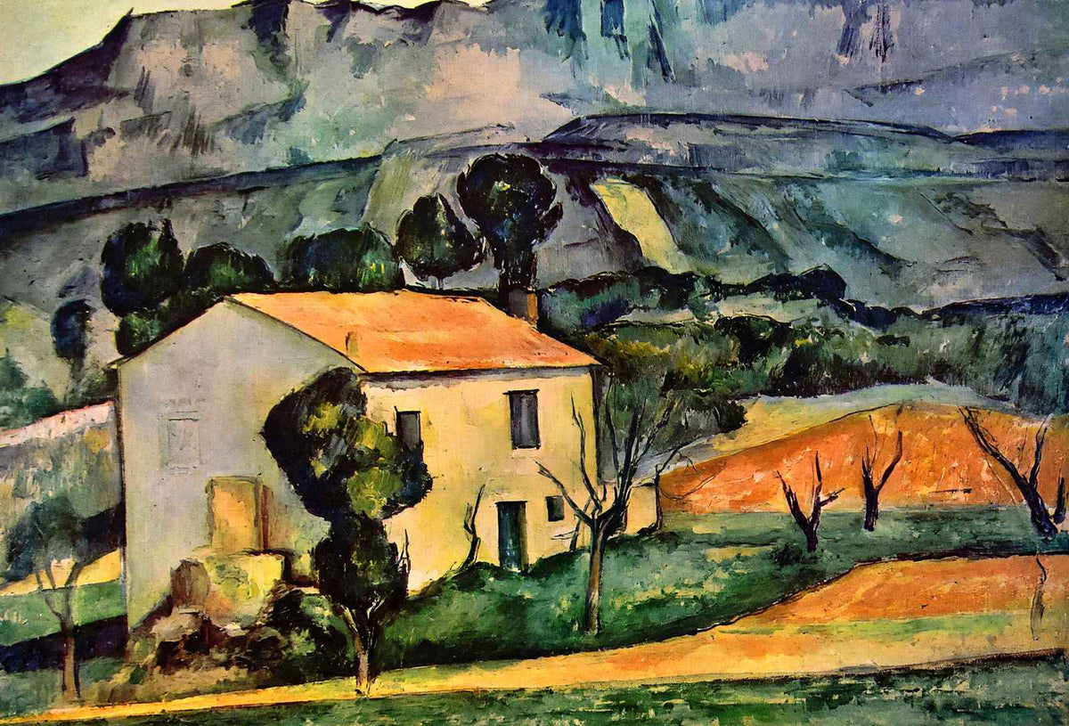 Houses in Provence, Near Gardanne Art Print 1886 by Paul Cezanne (6 Sizes)