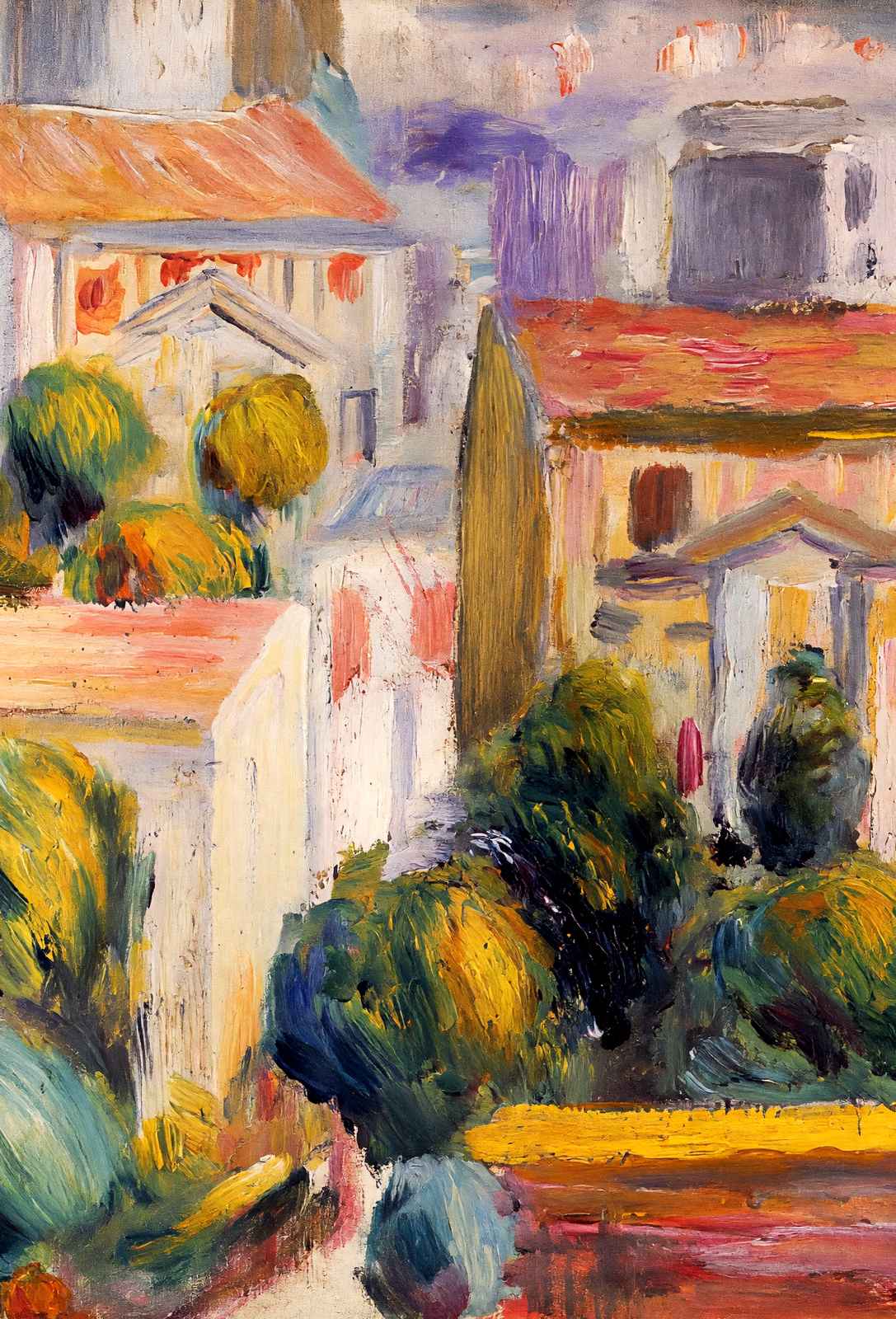 House at Cagnes Art Print Painting by Pierre-Auguste Renoir (6 Sizes)