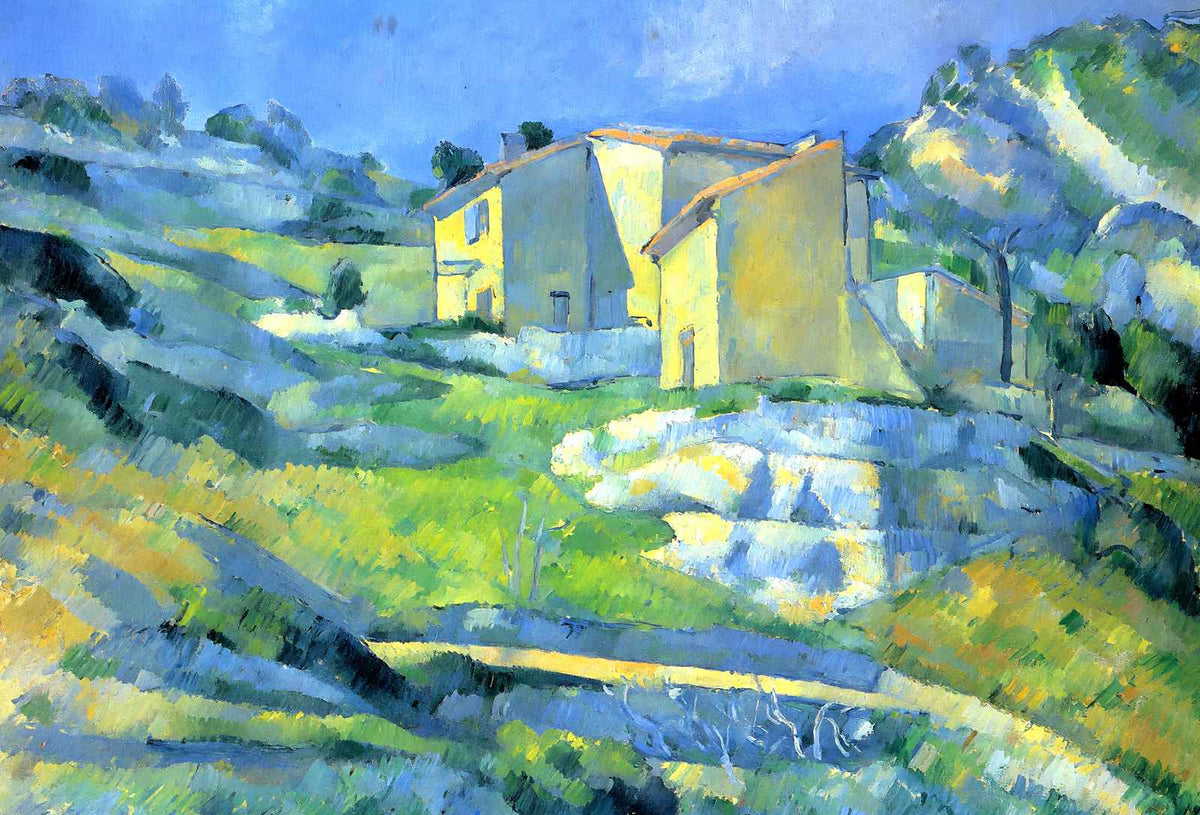 Houses at the L'Estaque 1880 Painting by Paul Cezanne Art Print (6 Sizes)