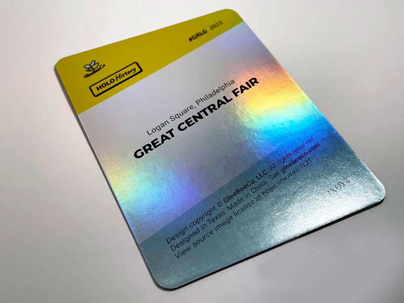 Great Central Fair Card (Philadelphia) Holographic 2023 GleeBeeCo Card