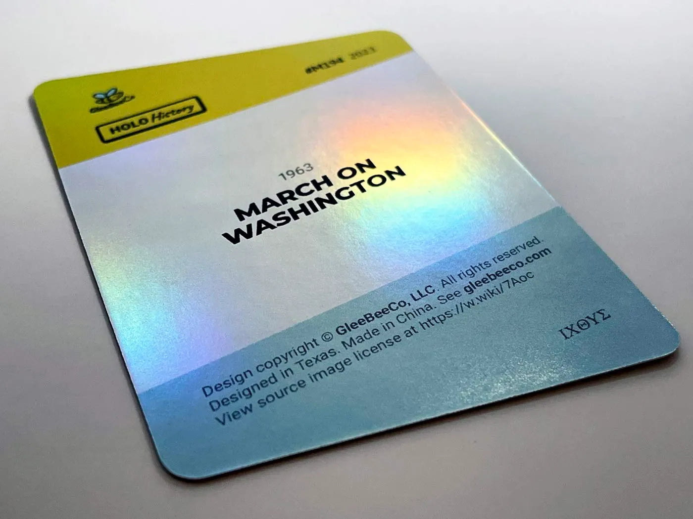 March on Washington Trading Card - 2023 GleeBeeCo Civil Rights - Holographic