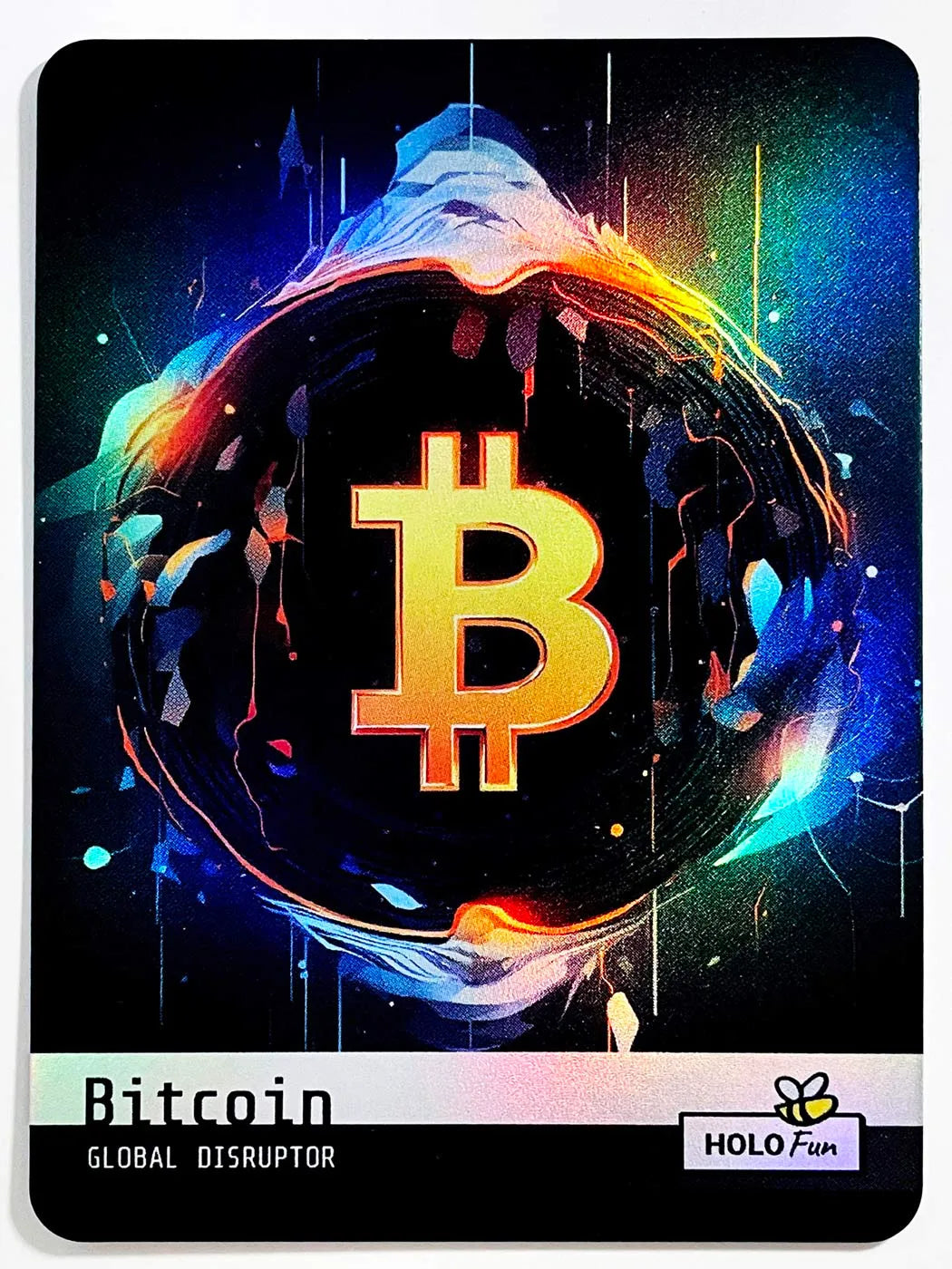 Bitcoin Global Disruptor Holographic Card - 2023 GleeBeeCo #BTGL