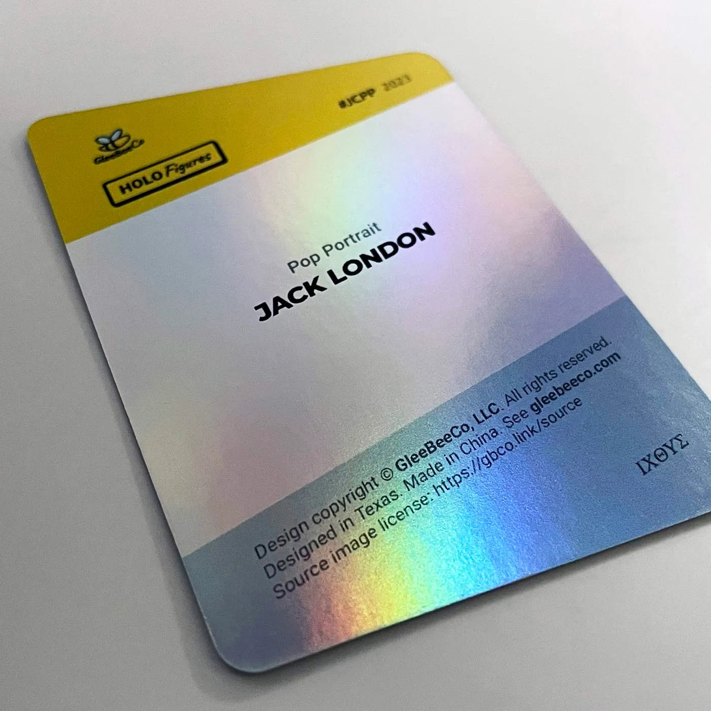 Signature Jack London Card (Pop Portrait) - 2023 GleeBeeCo Holo Figures #JCPP