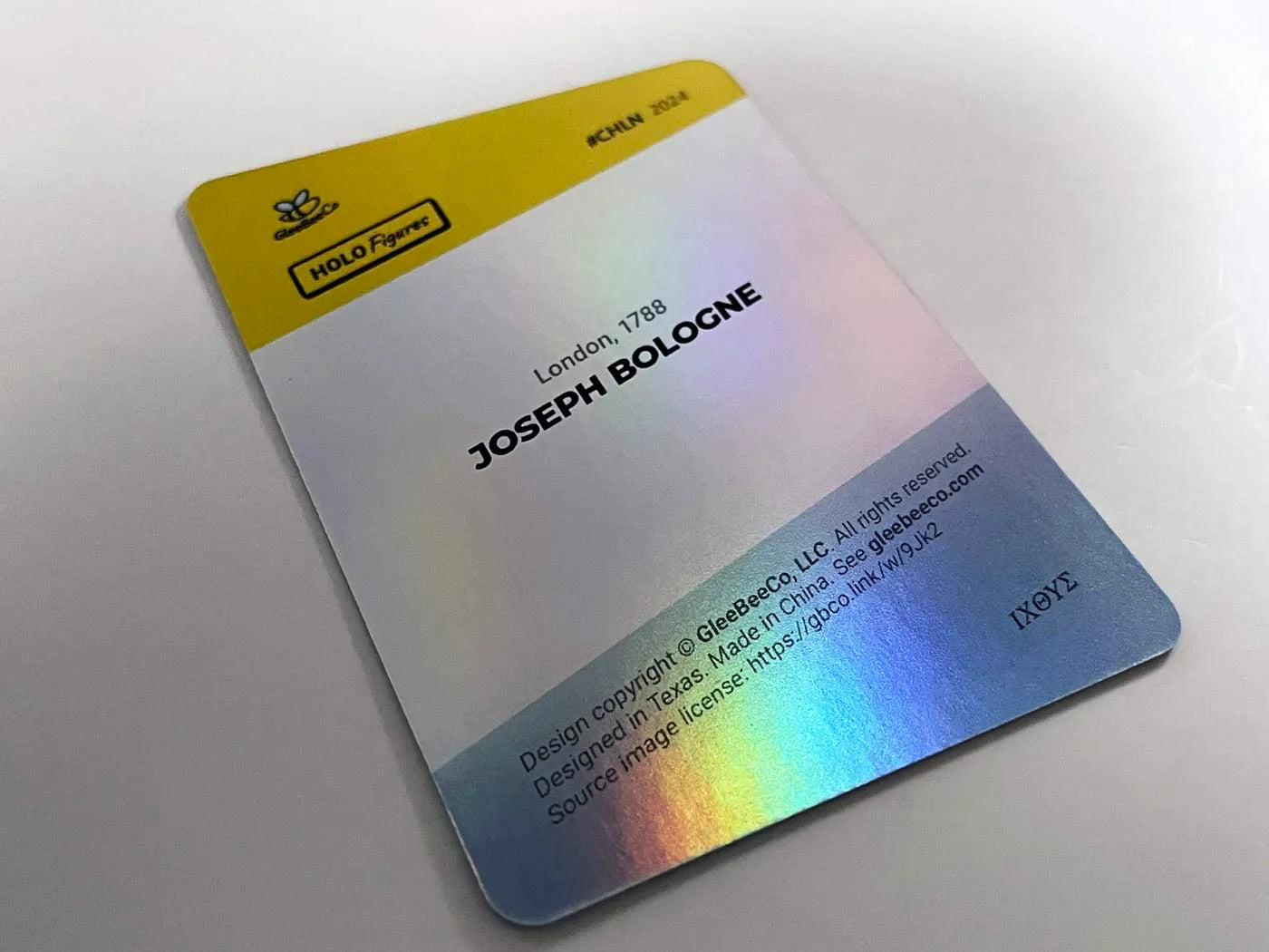 Chevalier de Saint-Georges Card - 2024 GleeBeeCo Holo Figures #CHLN