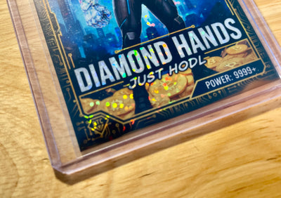 1/1 BITCOIN Card Diamond Hands Just HODL 2026 GleeBeeCo Holo Sparkle #BDHJ-1