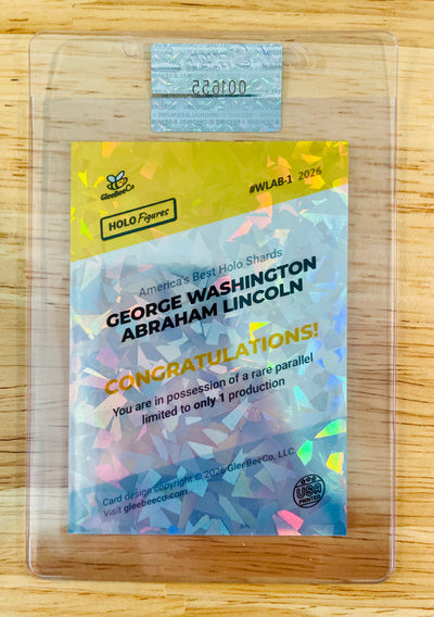 1/1 George Washington / Abraham Lincoln Card America's Best 2026 GleeBeeCo