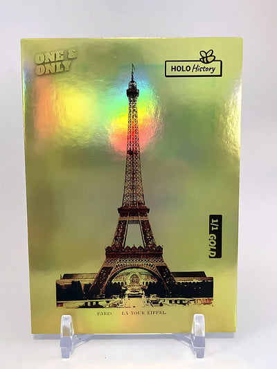 Eiffel Tower Card (Holo Gold 1/1 , One Made) - 2023 GleeBeeCo - Vintage Photo