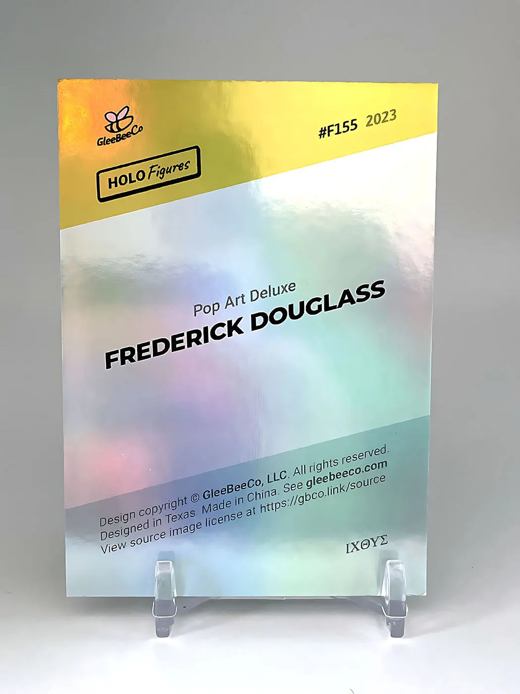 Frederick Douglass Signature Card (Pop Art Deluxe) 2023 GleeBeeCo Holo Figures