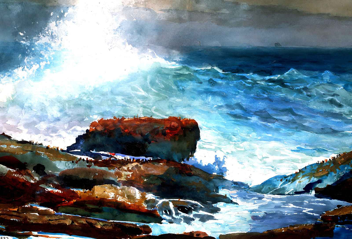 Incoming Tide, Scarboro Maine Fine Art Print 1883 by Winslow Homer (6 Sizes)