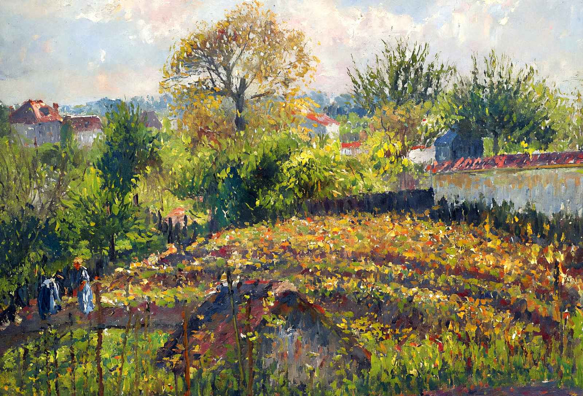 In the Garden Fine Art Print 1902 Painting by Camille Pissarro (6 Sizes)