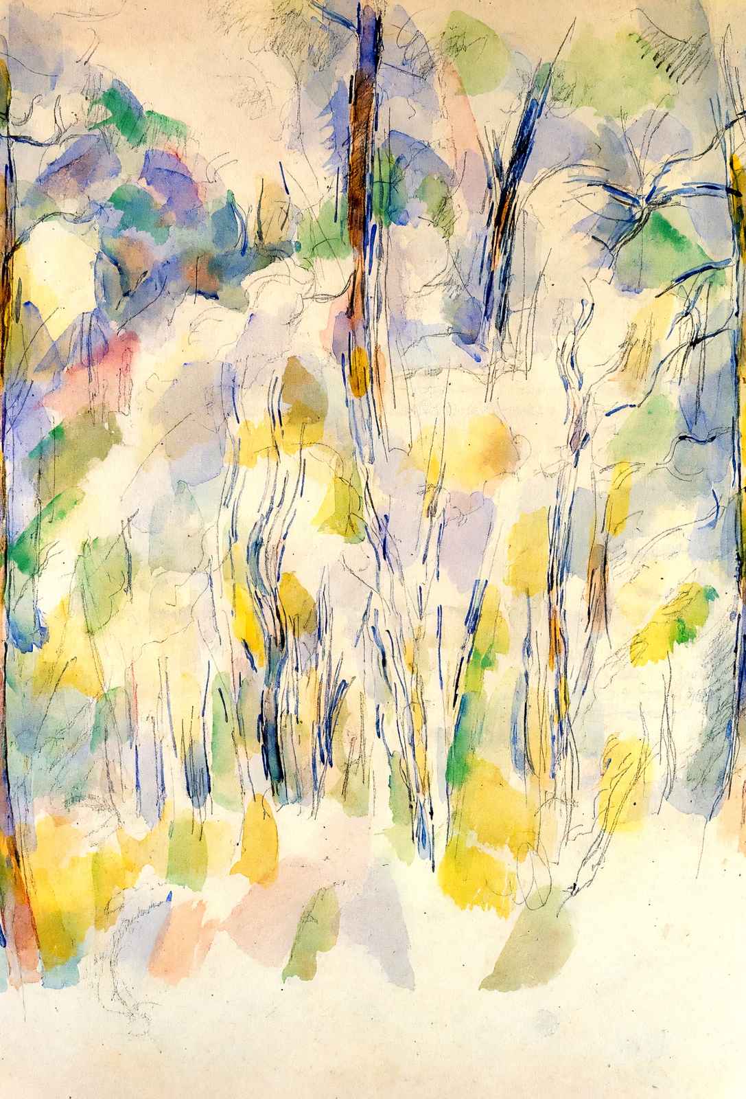 In the Woods Art Print 1900 Painting by Paul Cezanne (6 Sizes) - Archival Paper