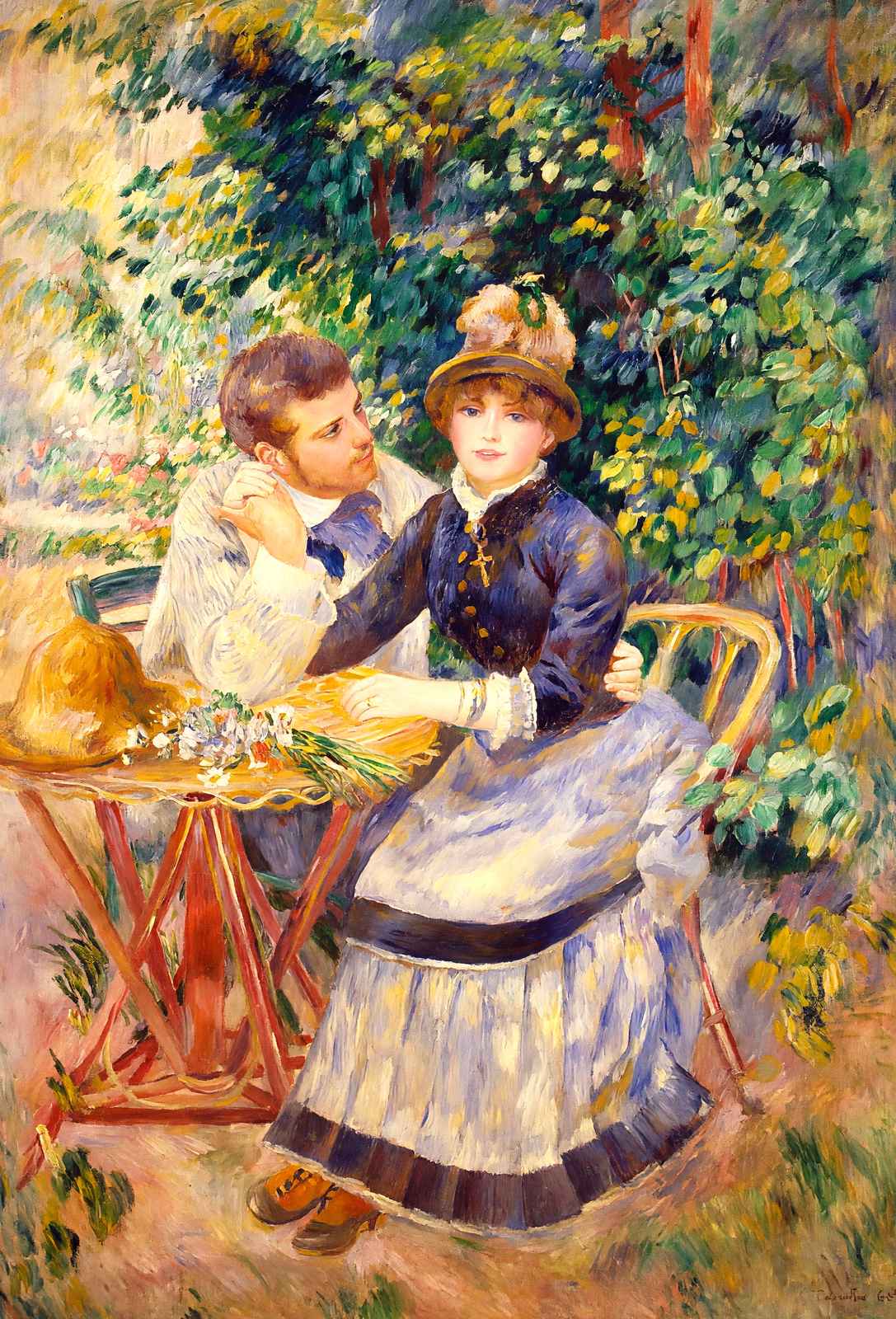 In the Garden Art Print 1885 Painting by Pierre-Auguste Renoir (6 Sizes)