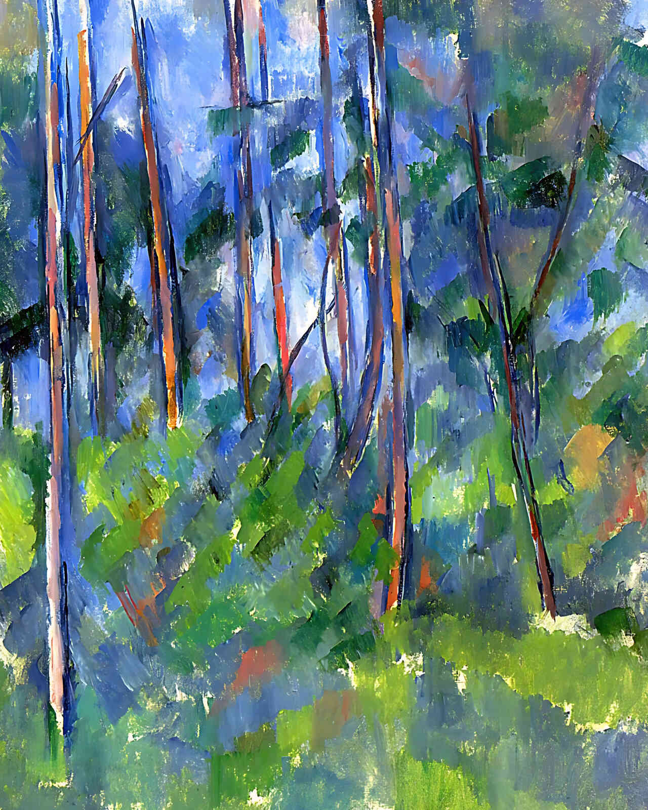 In the Woods () Painting by Paul Cezanne 8x10" Art Print (High Quality)