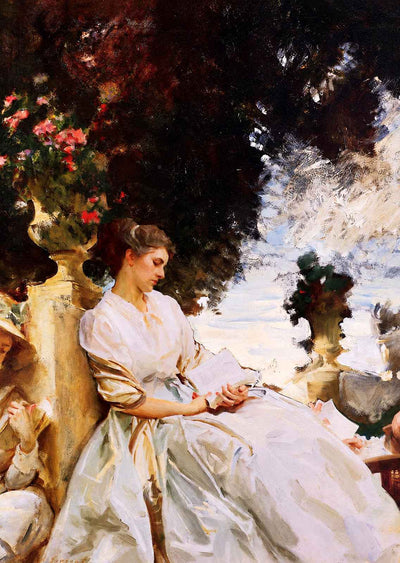 In the Garden, Corfu 1909 by John Singer Sargent Fine Art Print (6 Sizes)