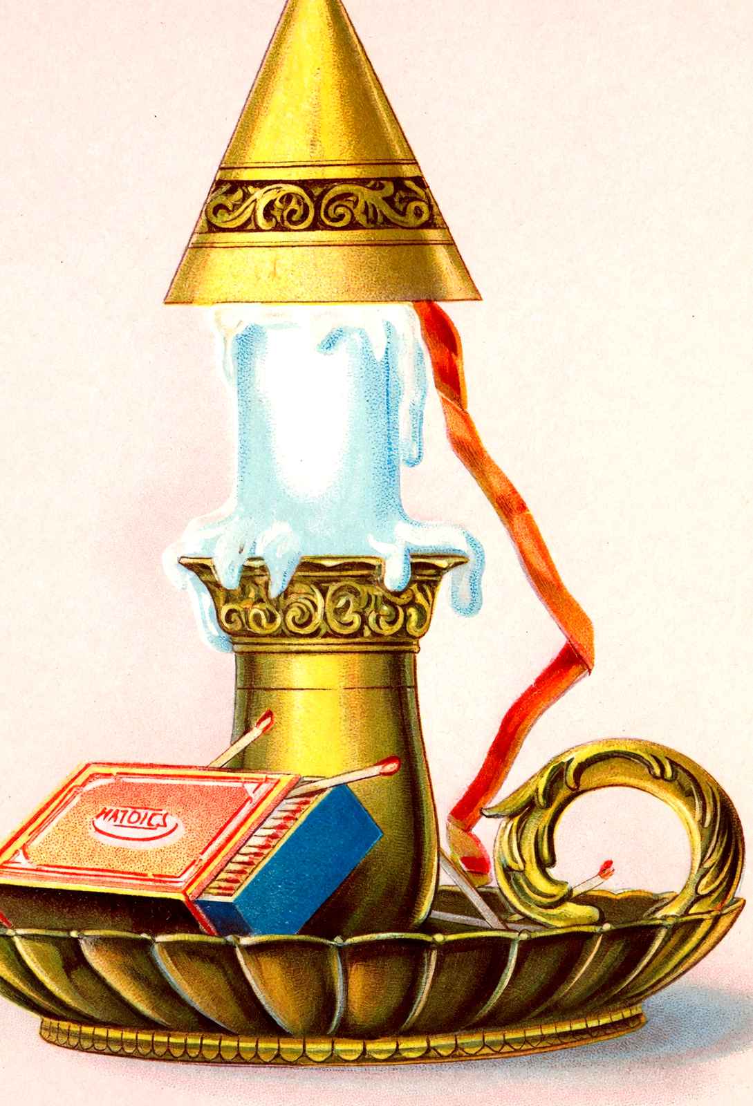 I Struck a Match in 1909 Vintage Print (7 Sizes) - Restored