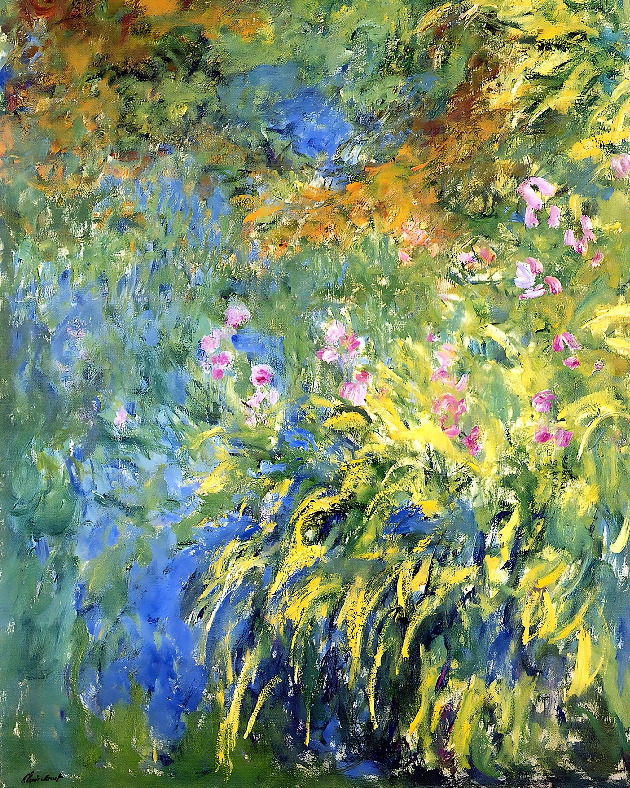 Irises 2 Painting by Claude Monet 8x10" Art Print