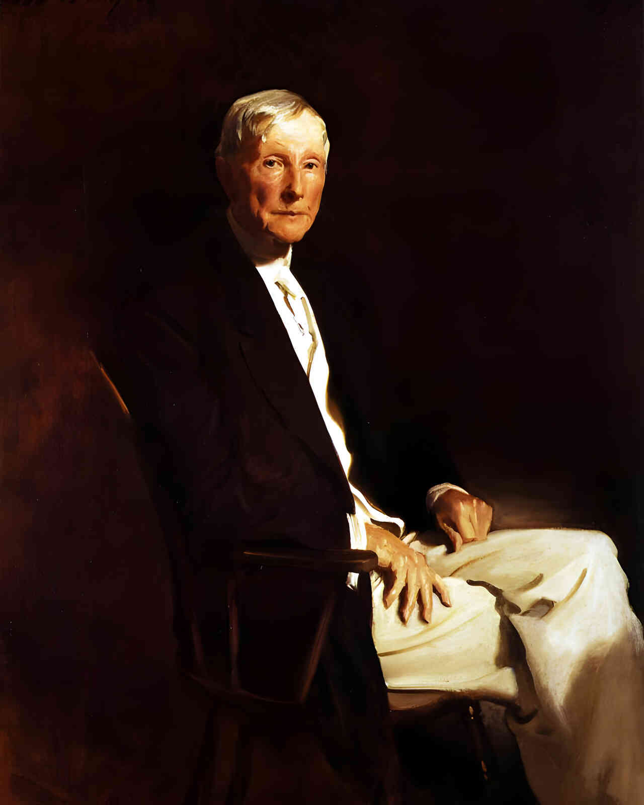 John D. Rockefeller 1917 Painting by John Singer Sargent 8x10" Art Print