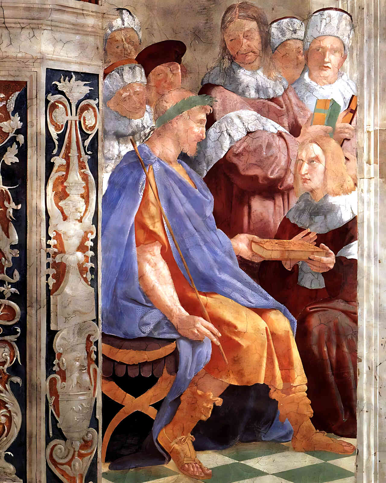 Justinian Presenting the Pandects to Trebonianus (Stanza Della Segnatura) "