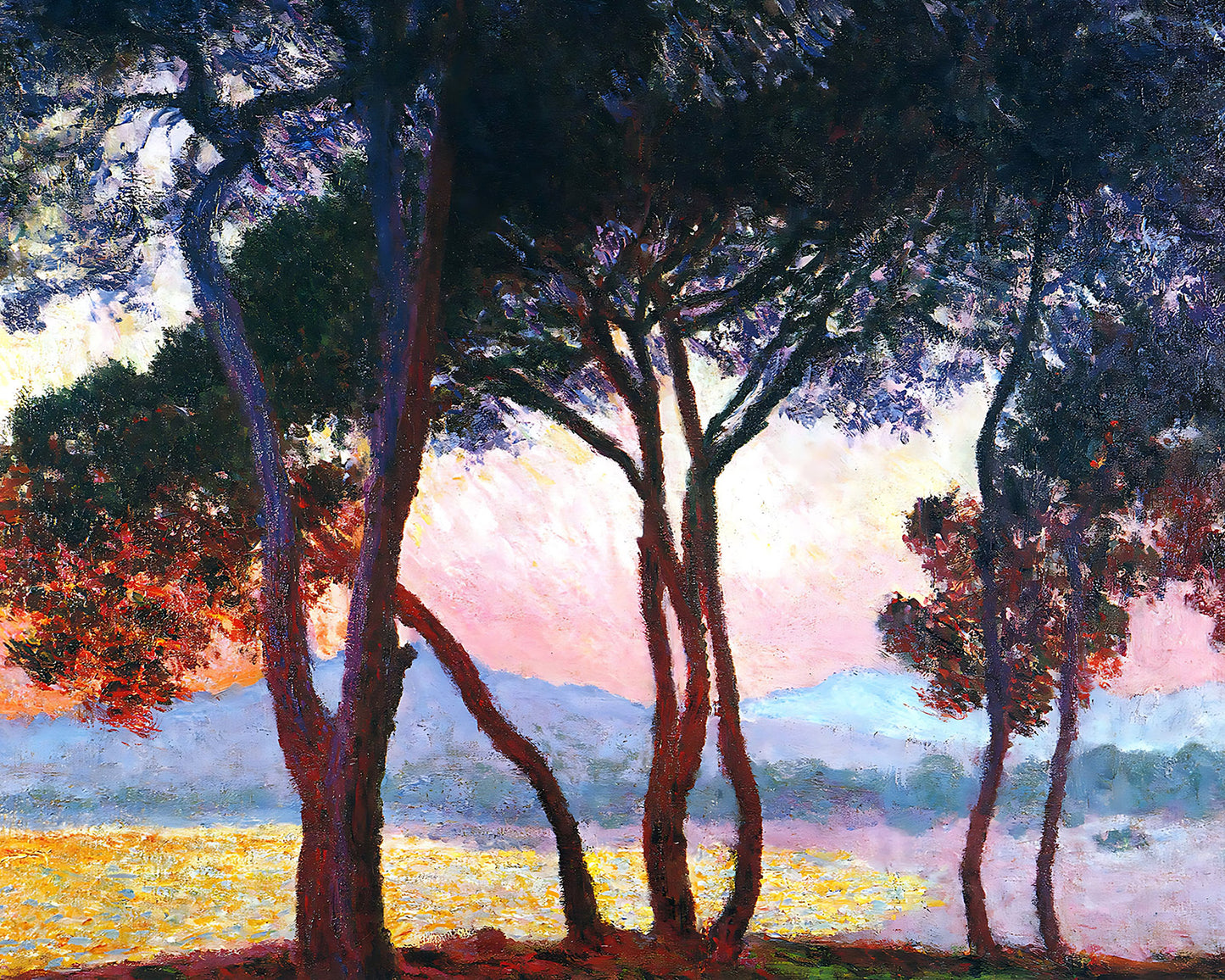Juan-les-Pins Painting by Claude Monet 8x10" Art Print