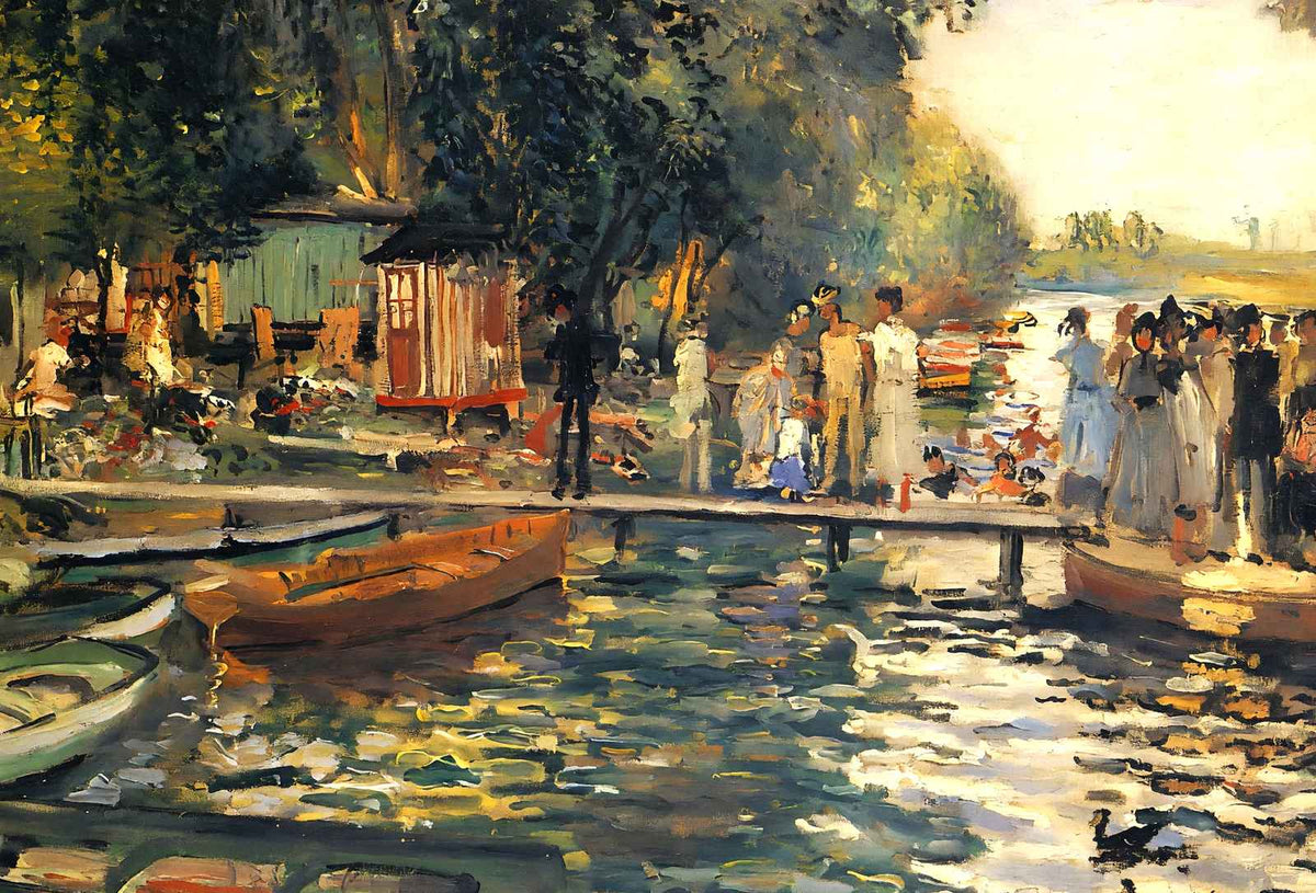La Grenouillere 1869 Painting by Pierre-Auguste Renoir Art Print (6 Sizes)