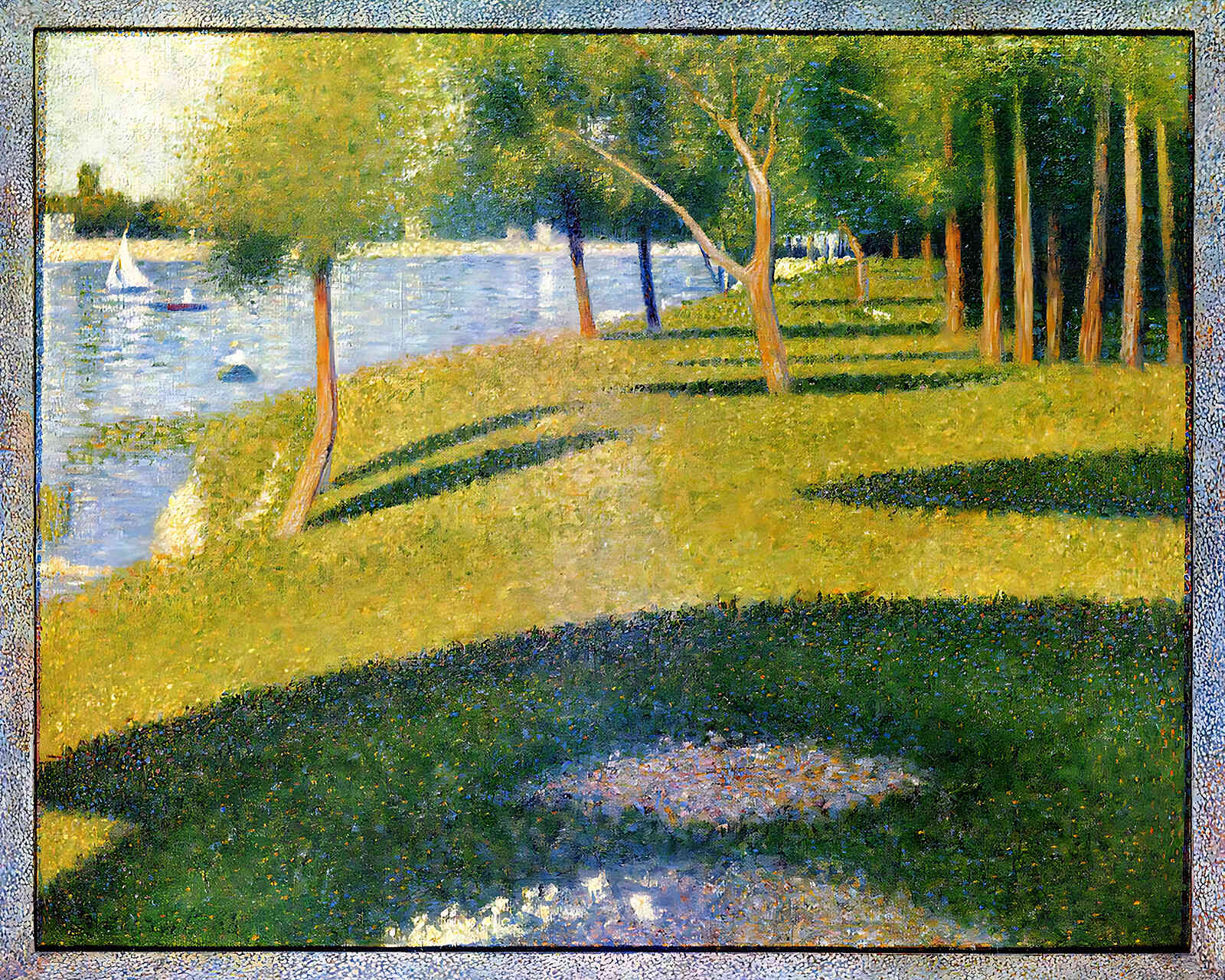 La Grande Jatte Painting by Georges Seurat 8x10" Art Print (Archival Paper)