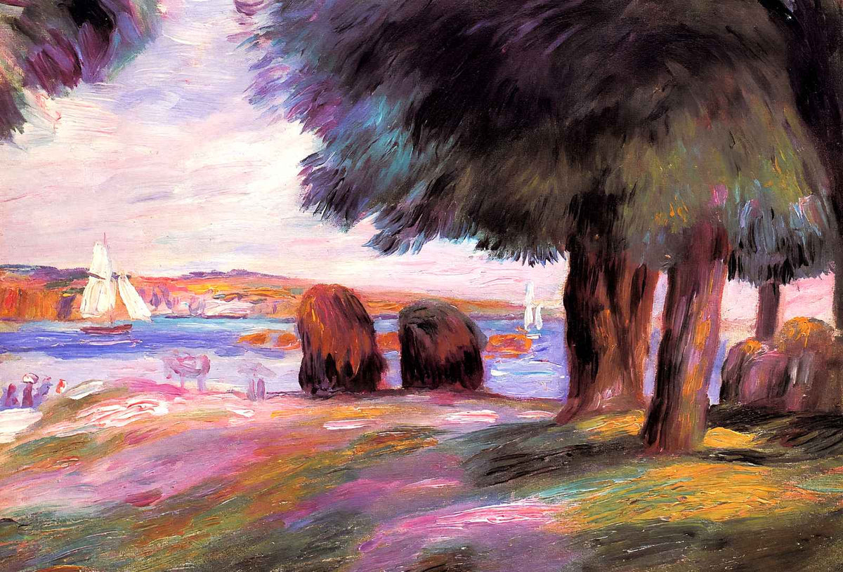 Landscape 1895 Painting by Pierre-Auguste Renoir Fine Art Print (6 Sizes)