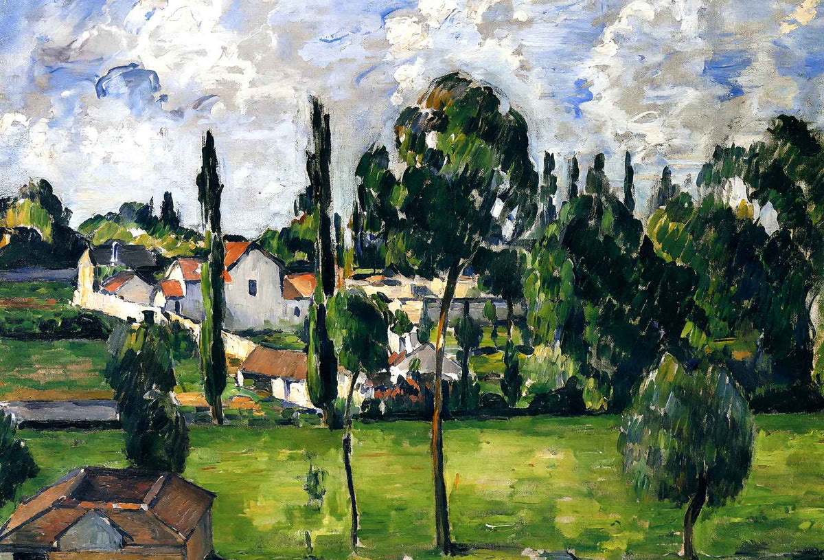 Landscape with Waterline 1879 Painting by Paul Cezanne Fine Art Print (6 Sizes)